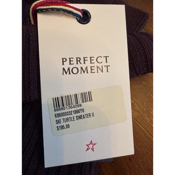 PERFECT MOMENT Kids Burgundy 'Ski' Merino Wool Turtleneck Sz 6 NWT $196 - Picture 5 of 14